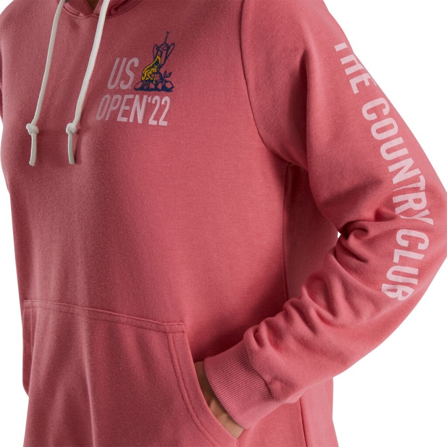 2022 U.s. åben Sweatshirt Kvinder Forrige Sæson Stil Rød Footjoy Danmark