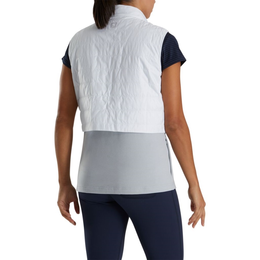 Hvid Lagdelt Isoleret Vest Kvinder Footjoy Danmark