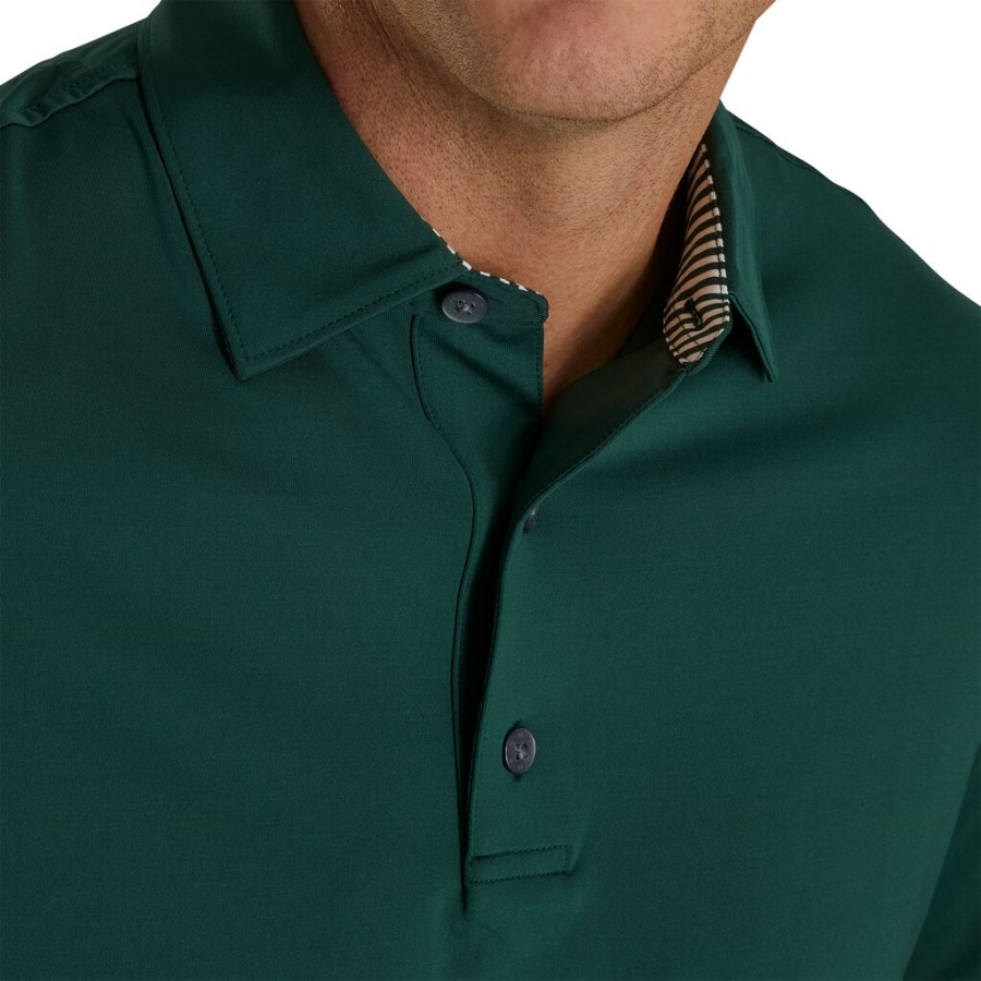 Hvid Solid Lisle Self Krave Footjoy Danmark