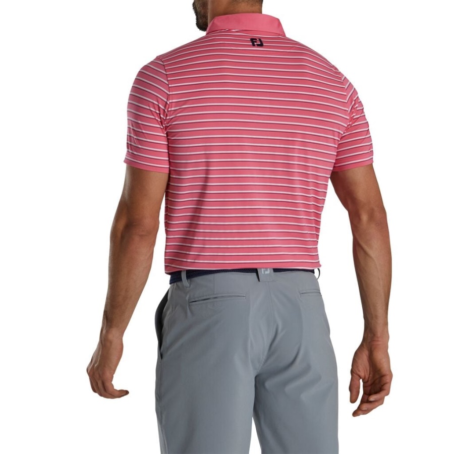 Footjoy Danmark Vandmelon Atletisk Pasform Multistribet Lisle Selvkrave