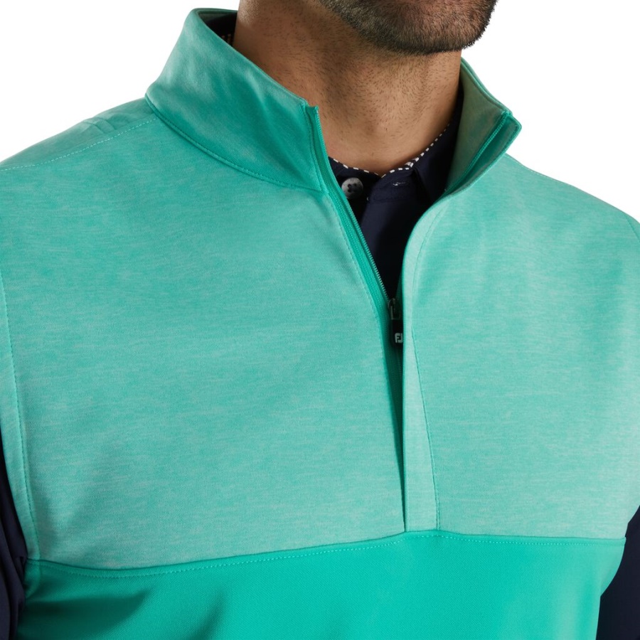 Lyng åg Halv Lynlås Vest Footjoy Danmark Green