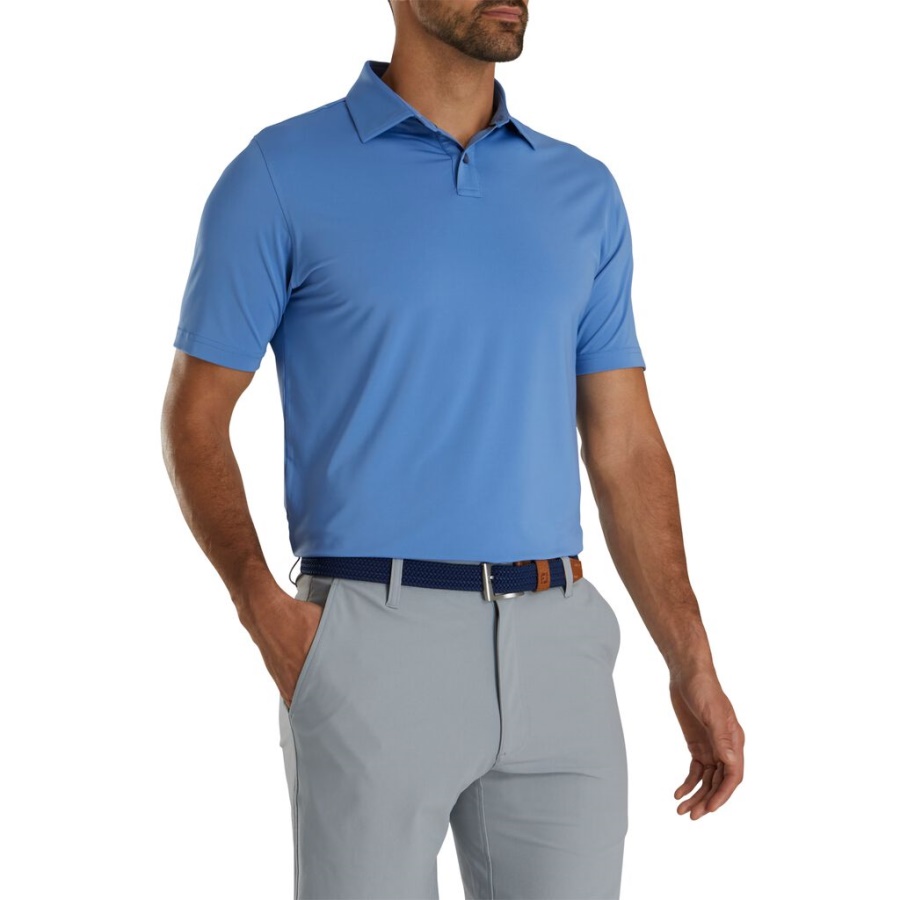 Footjoy Danmark Atletisk Pasform Solid Lisle Self Krave Indigo