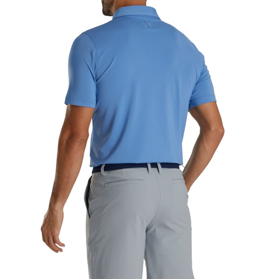 Footjoy Danmark Atletisk Pasform Solid Lisle Self Krave Indigo