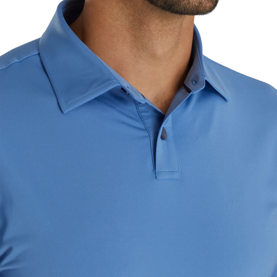 Footjoy Danmark Atletisk Pasform Solid Lisle Self Krave Indigo